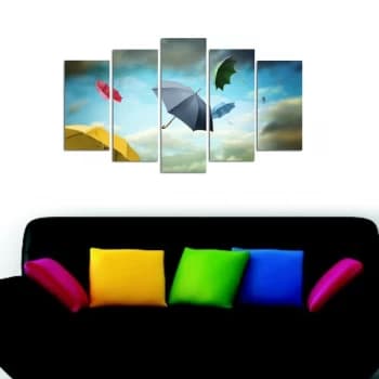 5M-36 Multicolor Decorative MDF Painting (5 Pieces)