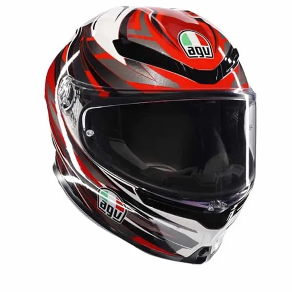 AGV K6 S E2206 Mplk Reeval White Red Grey Full Face Helmet Size XS