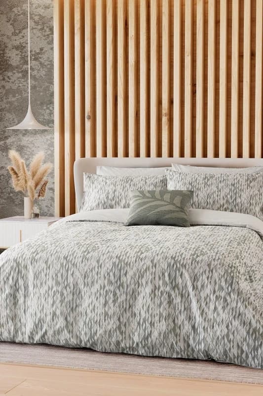 Nalu Nicole Scherzinger 'Dune' Cotton Duvet Cover Set Green