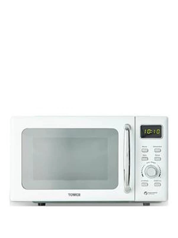Tower 20L 800W Digital Microwave - White White M