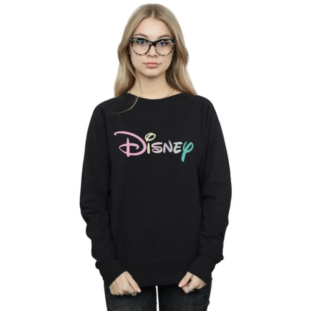 Disney Pastel Logo Sweatshirt Black female