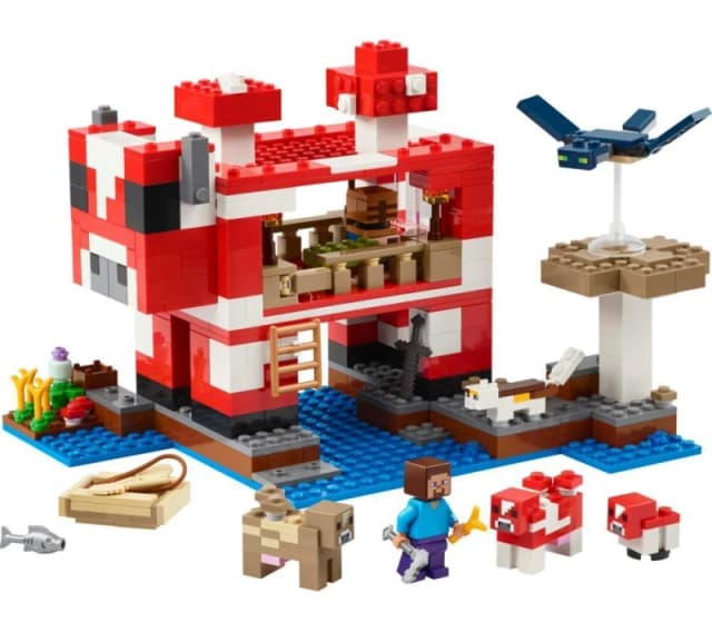 LEGO LEGO Minecraft The Mooshroom House Building Toy Set 21270