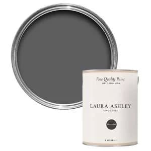 Laura Ashley Charcoal Matt Emulsion Paint, 5L