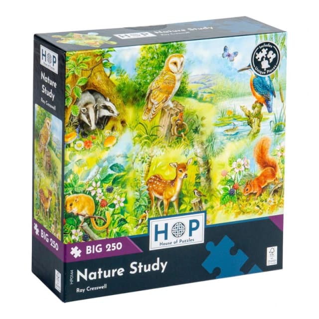 The House Of Puzzles Nature Study, BIG 250 Piece Jigsaw Puzzle Multicolor Unisex