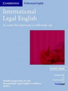 International Legal English Teachers Book by Jeremy Day Paperback