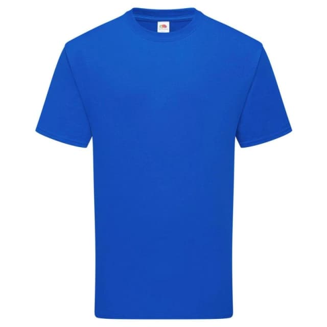 Fruit of the Loom Mens Pure Cotton T-Shirt in Blue Size: Small Blue Male S