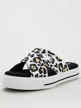 Converse One Star Leopard Sandal, Leopard Print, Size 5, Women