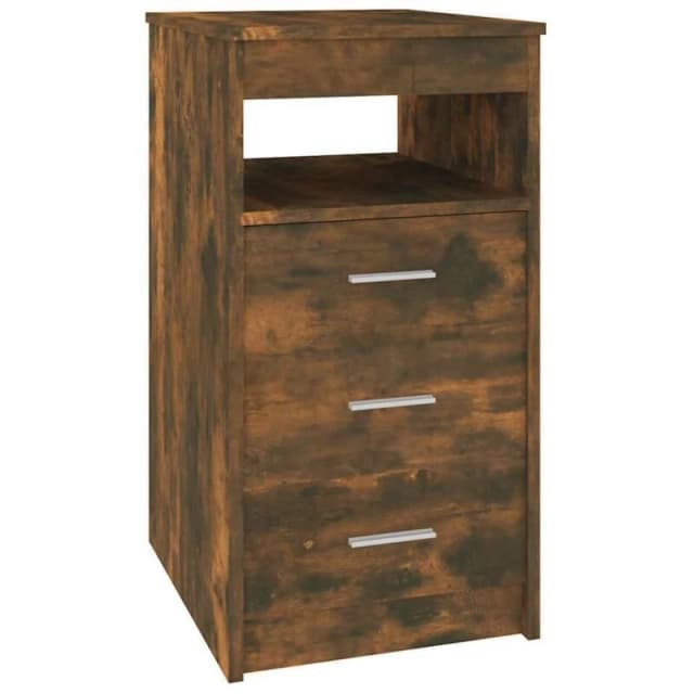 VIDAXL Drawer Cabinet Smoked Oak 40x50x76cm Engineered Wood Vidaxl 8720286931585