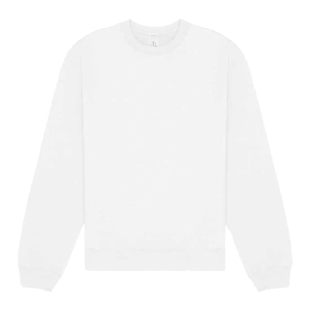 Bella + Canvas Mens Heavyweight Crew Neck Sweatshirt in White Size: XS White Male XS