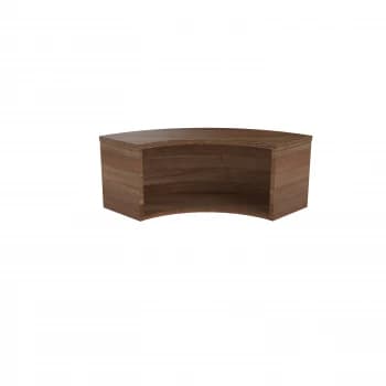 Reception Modular Corner Hutch Unit - Dark Walnut