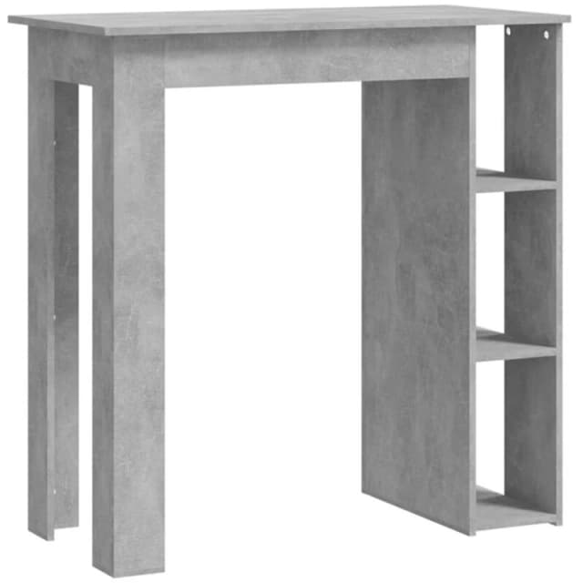 VIDAXL Vidaxl - Bar Table with Shelf Concrete Grey 102x50x103.5cm Engineered Wood 8720286834220