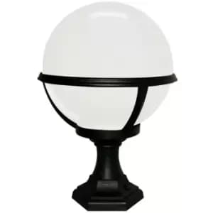 Glenbeigh - 1 Light Outdoor Pedestal Lantern Black IP44, E27 - Elstead