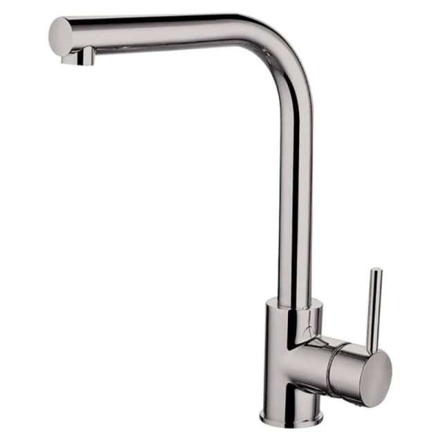 Balterley Traditional Single Lever Kitchen Mixer Tap, Brushed Nickel in Silver Silver Unisex