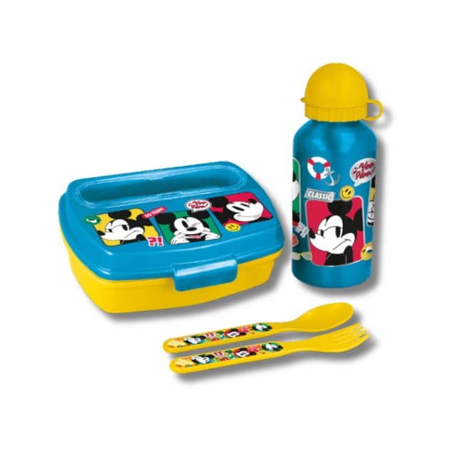 Mickey Mouse Back To School Lunch Set - Mickey Mouse Lunch Boxes 74363 Yellow 38637513000