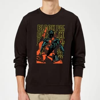 Marvel Avengers Black Panther Collage Sweatshirt - Black - XXL