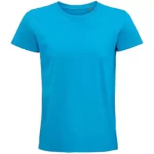 SOLS Unisex Adult Pioneer Organic T-Shirt (XS) (Aqua Blue)