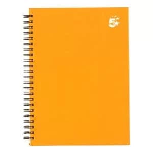 Office Twinbound Hardback A5 140Pg Yellow Ref 943461 Pack 5 943461