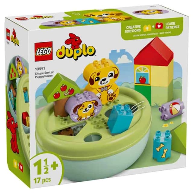 LEGO DUPLO My First Shape Sorter: Puppy House Toddler Learning Toy 10441