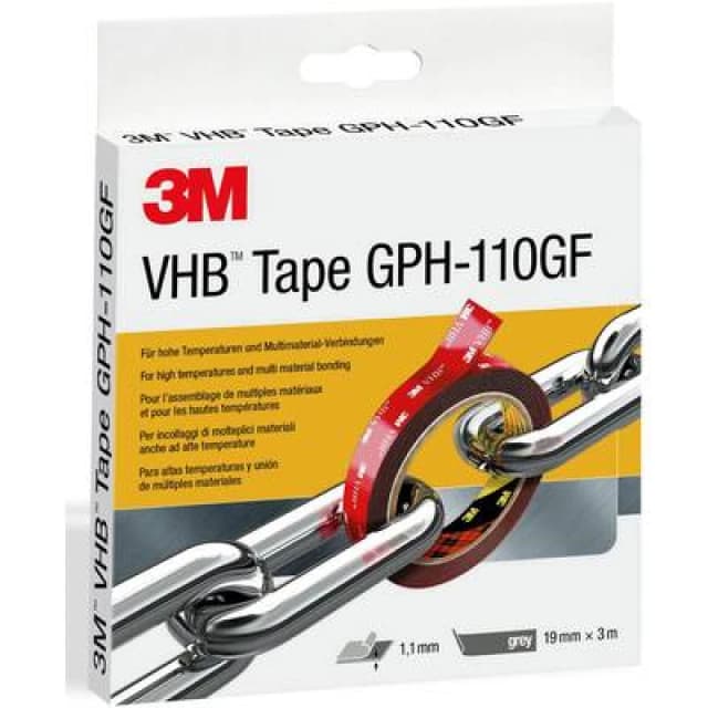 3M 3M GPH-110F19-3 Tape Grey (L x W) 3m x 19mm GPH-110F19-3