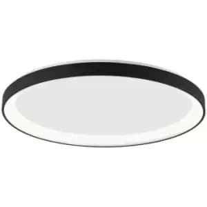 Merano Aurora 58cm Integrated LED Semi Flush Light Sandy White Aluminium LED 48W 2880Lm 3000K