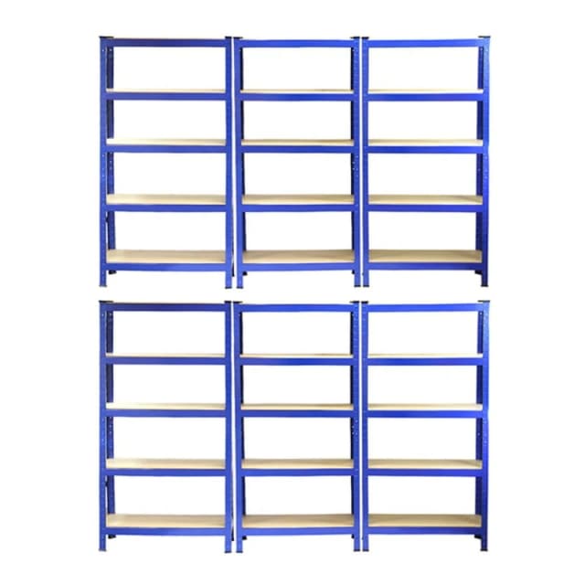 MONSTER SHOP Monster Shop - Racking Storage Shelving 75cm Heavy Duty Garage 5 Tier Black & 5060225630395