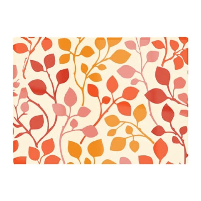 Warren Reed Designer Colorful Autumn Leaves Glass Chopping Board