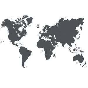 Fine Decor Fine Decor The World is Yours Giant Wall Art Kit