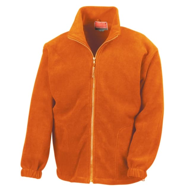 Result Result Men Polartherm Fleece Jacket in Orange Size: X-Small Orange XS Male 5063527289964