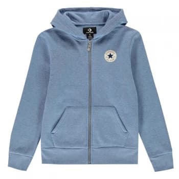 Converse Full Zip Hoodie Junior - Coast Heather