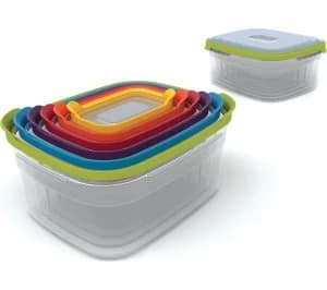 Joseph JOSEPH 81005 Rectangular Storage Container Set Pack of 6