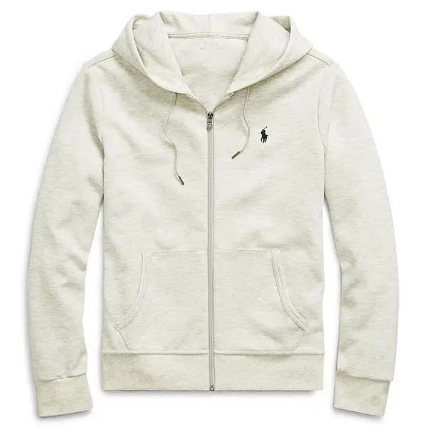 POLO RALPH LAUREN Double-Knit Tech Full-Zip Hoodie - Grey S