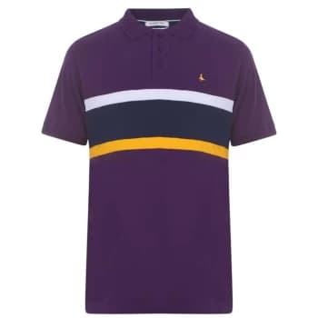 Jack Wills Tupton Cut And Sew Polo - Amethyst