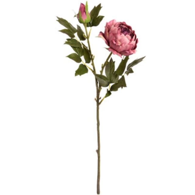 Hill Interiors Artificial Rose Peony Spray Deep Pink (One Size)