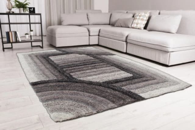 Ds Living Ultra Plush Trellis Charcoal Rug