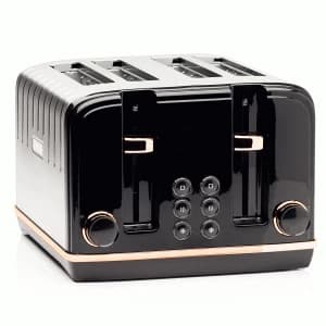 Haden Salcombe 4 Slice Toaster 191168 in Black