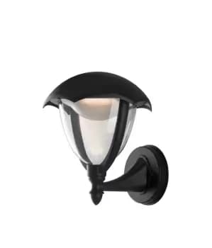 MEGAN Outdoor LED Wall Lanterns with Sensor Black, IP44 800lm 4000K 21x29x18.8cm