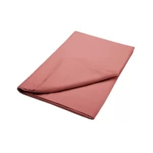Bedeck of Belfast 200 Thread Count Pima Cotton Plain Dye Kingsize Flat Sheet, Marsala