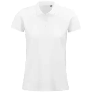 SOLS Womens/Ladies Planet Organic Polo Shirt (S) (White)