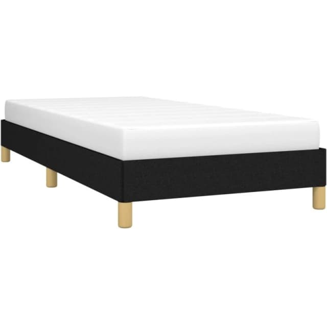 VIDAXL Bed Frame without Mattress Black 90x190cm Single Single Fabric Vidaxl 8720287176756