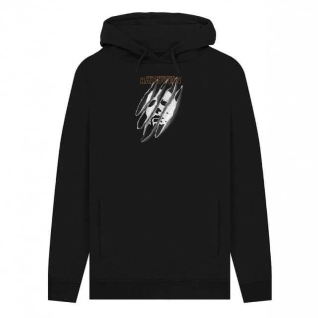Halloween Mens Slasher Hoodie in Black Size: Small Black Male S