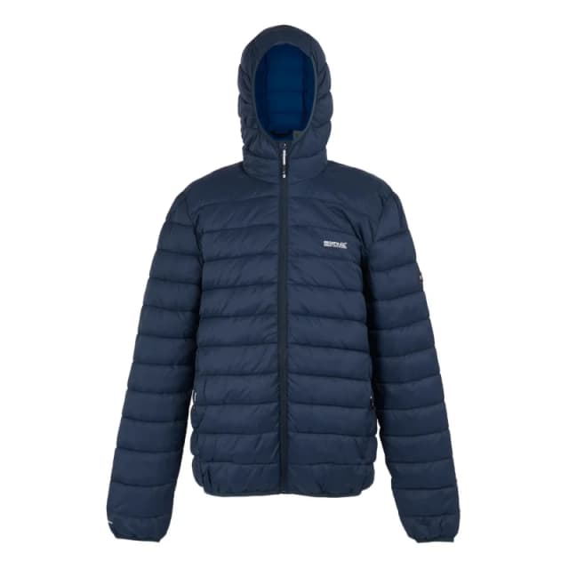 Regatta Regatta Men Hooded Marizion Padded Jacket in Mid Blue Size: Small Mid Blue S Male 5063019740485