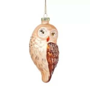 Woodland Owl Shaped Bauble
