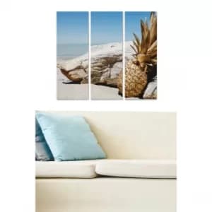 MDF2571437 Multicolor Decorative MDF Painting (3 Pieces)