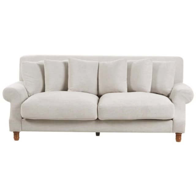 Beliani Sofa 2 Seater Eike Fabric Off-White