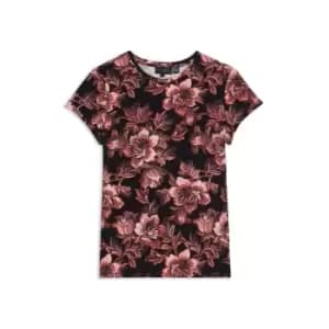 Ted Baker Clari Print Top - Black