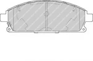 Ferodo FDB1263 Brake Pad Set Front Axle Premier Car