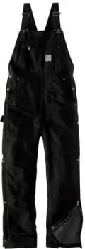 Carhartt Firm Duck Insulated BIB Overall, black, Size L, black, Size L