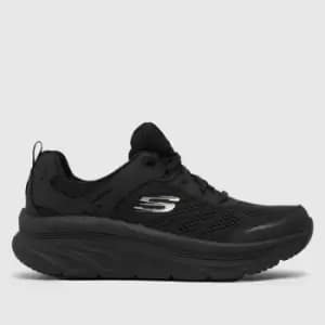 SKECHERS Black Dlux Walker Trainers