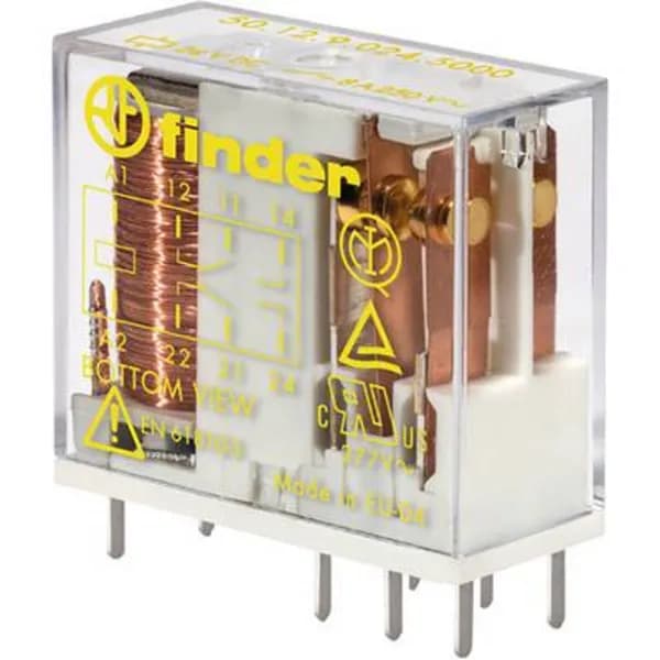 Finder 50.12.9.012.5000 PCB relay 12 V DC 8 A 2 change-overs