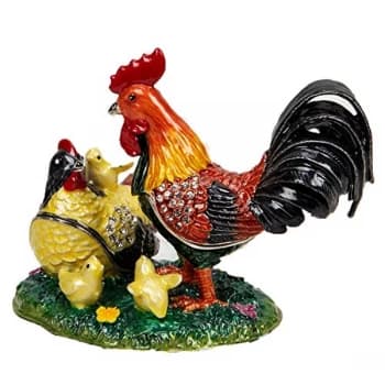 Treasured Trinkets - Hen & Cockerel